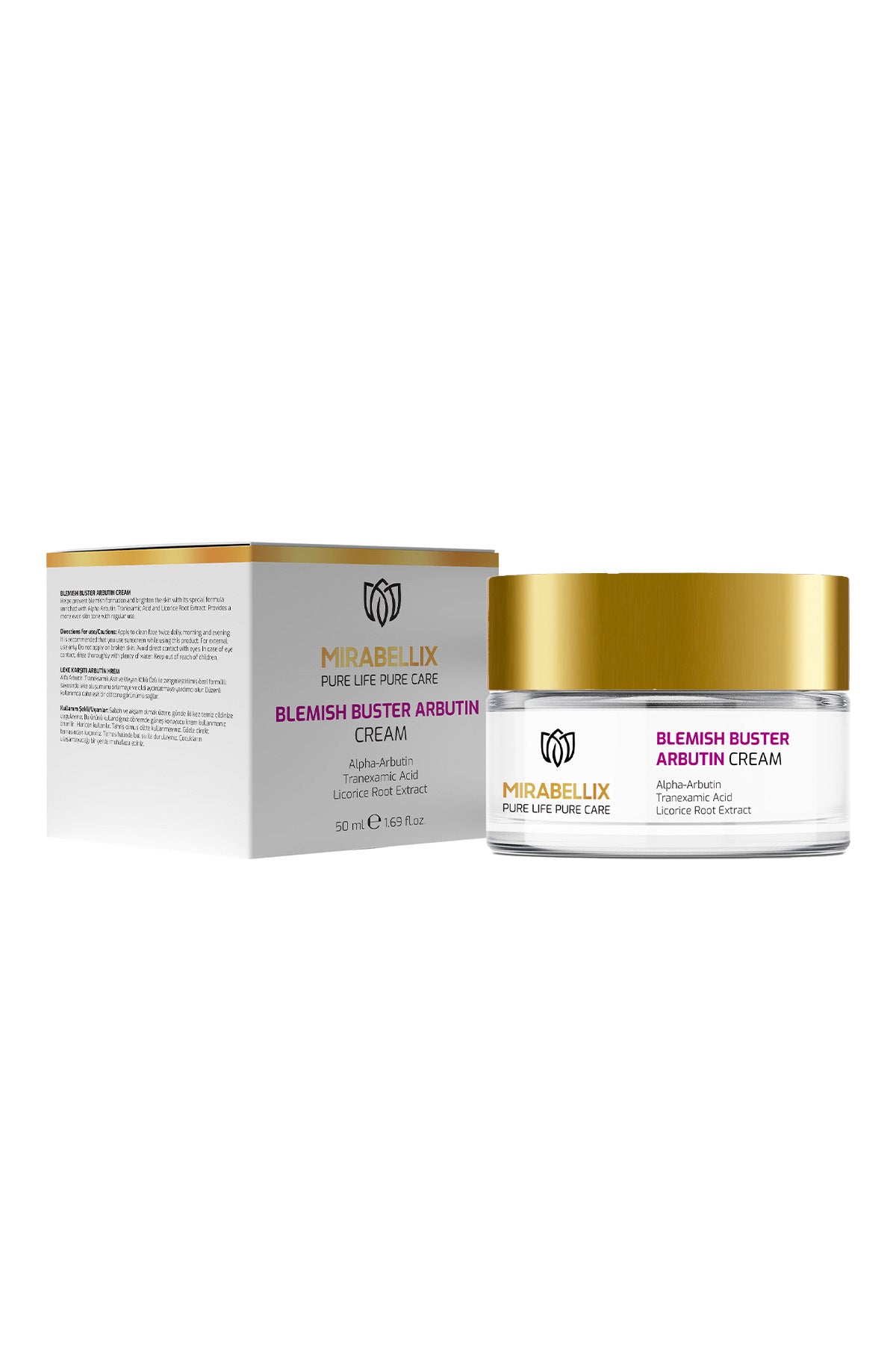 Arbutin, Meyan Kökü Özlü Leke Karşıtı & Aydınlatıcı Krem – Niacinamide ve Hyaluronik Asit Destekli 50 ml