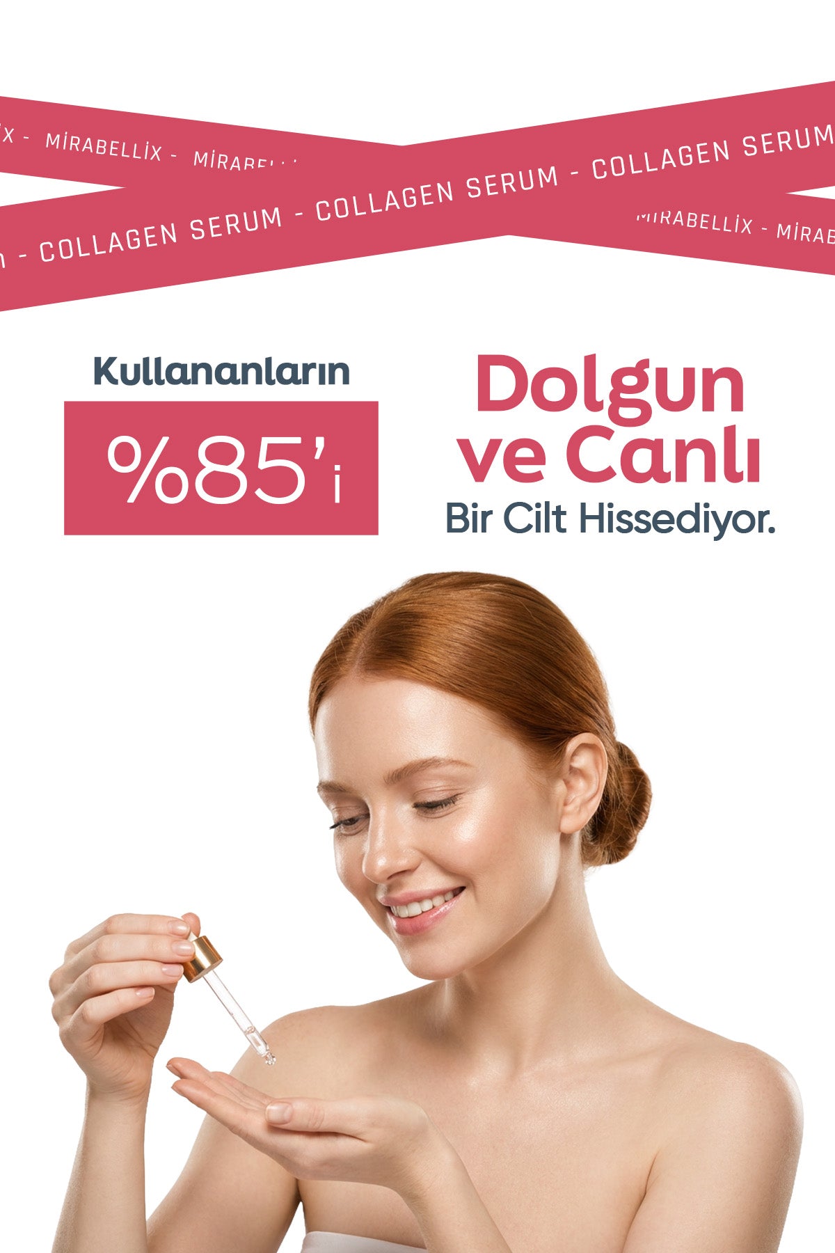 Elastikiyet Arttırıcı ve Kırışıklık Karşıtı Kolajen & Peptit Serum – Hyaluronik Asit Kompleksi Destekli 30 ml