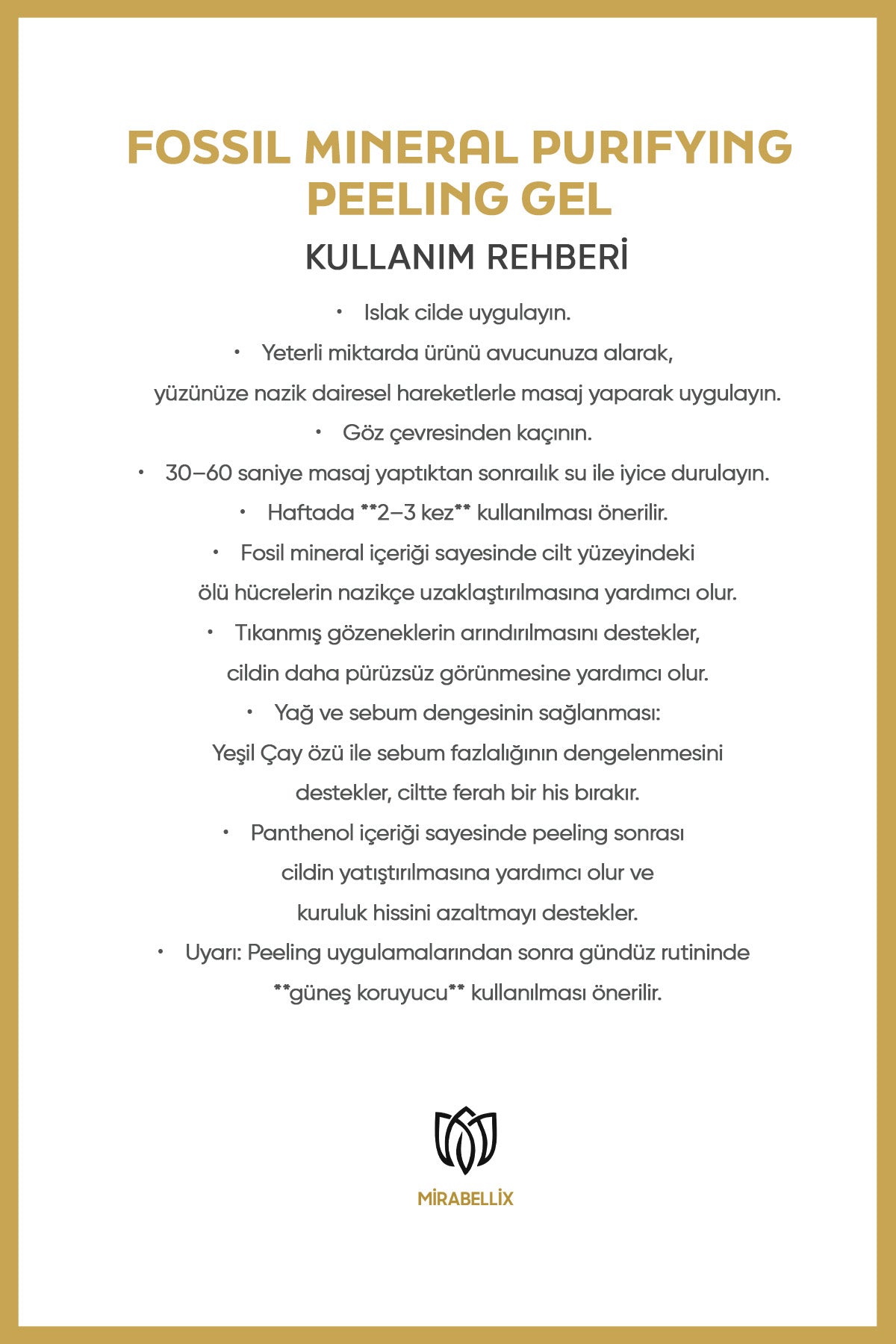 Fosil Mineral & Yeşil Çay Özlü Arındırıcı Peeling Yüz Yıkama Jeli – Pantenol ve Pirinç Kepeği Yağı Destekli 100 ml