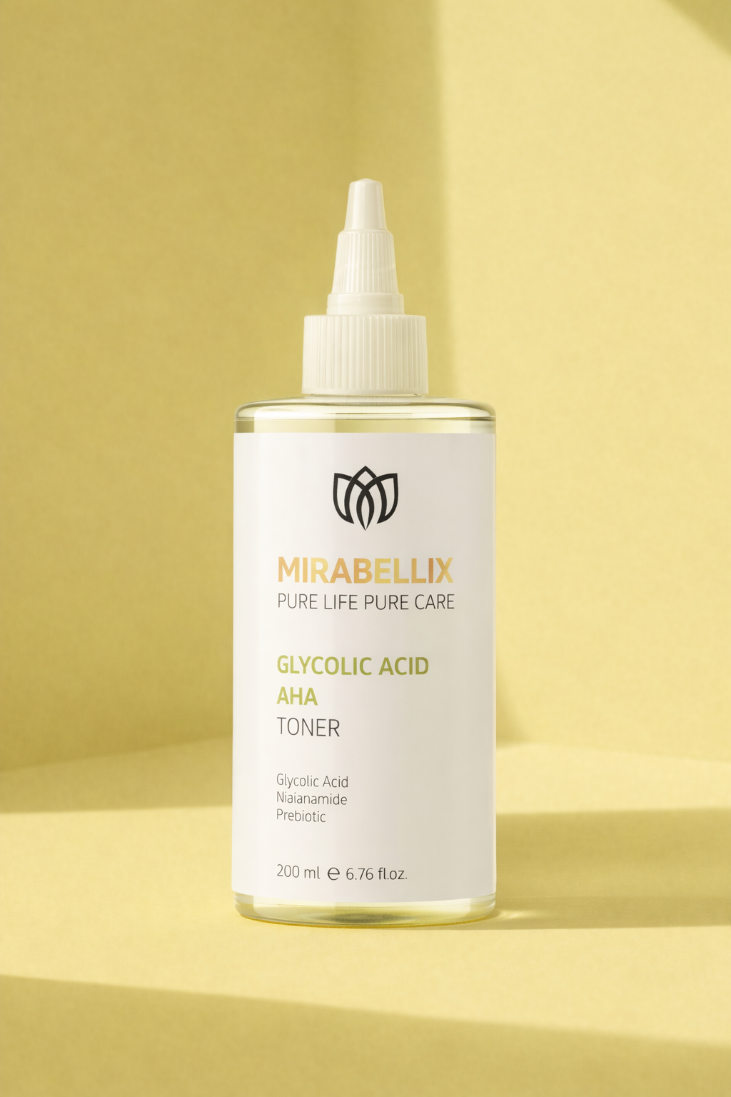 Glikolik Asit & Niasinamid İçeren Aydınlatıcı ve Gözenek Sıkılaştırıcı Tonik – Prebiyotik Destekli 200 ml