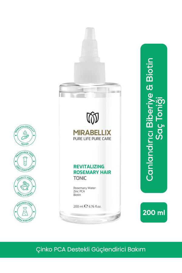 Canlandırıcı Biberiye & Biotin Saç Toniği – Çinko PCA Destekli Güçlendirici Bakım 200 ml