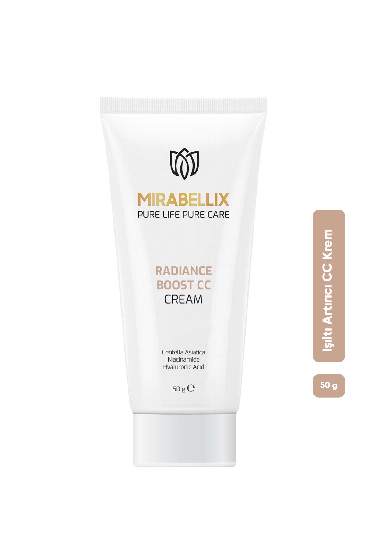 Işıltı Veren CC Krem – Centella Asiatica, Hyalüronik Asit ve Niasinamid İçerikli 50 ml