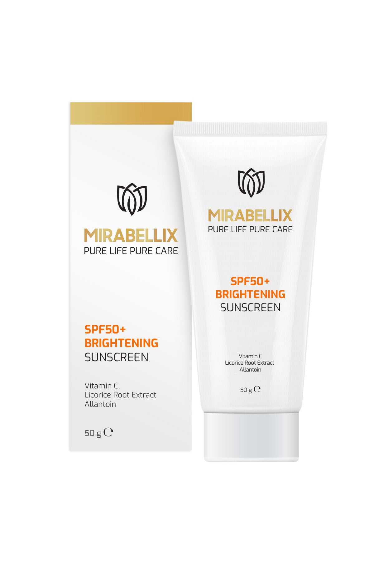 Leke Karşıtı &amp; Aydınlatıcı Güneş Kremi SPF50+ – C Vitamini ve Meyan Kökü Özlü Yüksek Koruma 50 ml