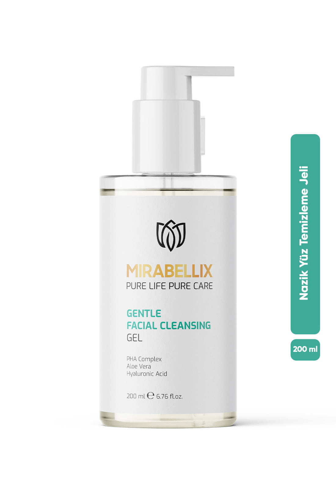 Nazik &amp; Nemlendirici Yüz Temizleme Jeli – Hyaluronik Asit, Aloe Vera ve PHA Kompleksi İçerikli 200 ml