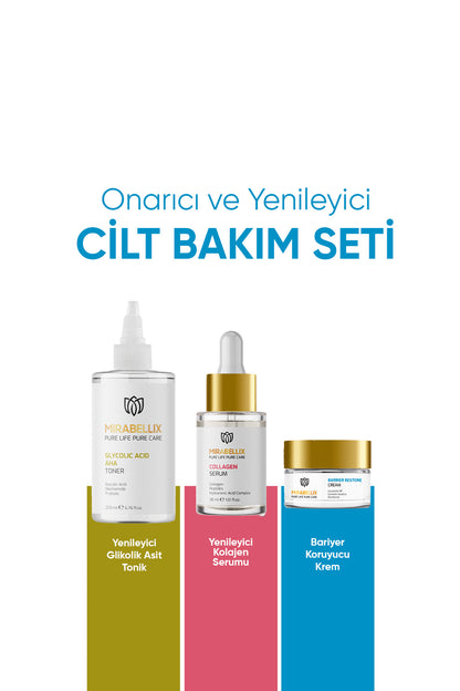 Onarıcı ve Yenileyici Cilt Bakım Seti-3&