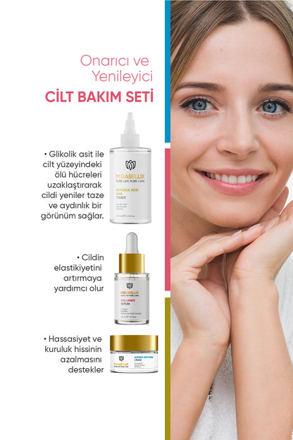 Onarıcı ve Yenileyici Cilt Bakım Seti-3&