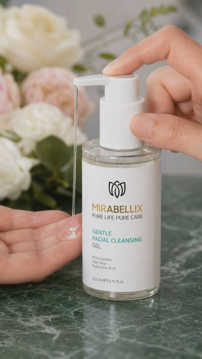 Nazik &amp; Nemlendirici Yüz Temizleme Jeli – Hyaluronik Asit, Aloe Vera ve PHA Kompleksi İçerikli 200 ml