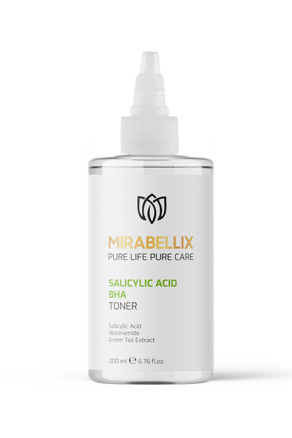 Salisilik Asit (BHA), Niasinamid ve Yeşil Çay Özlü Gözenek Temizleyici ve Akne Karşıtı Tonik – 200 ml