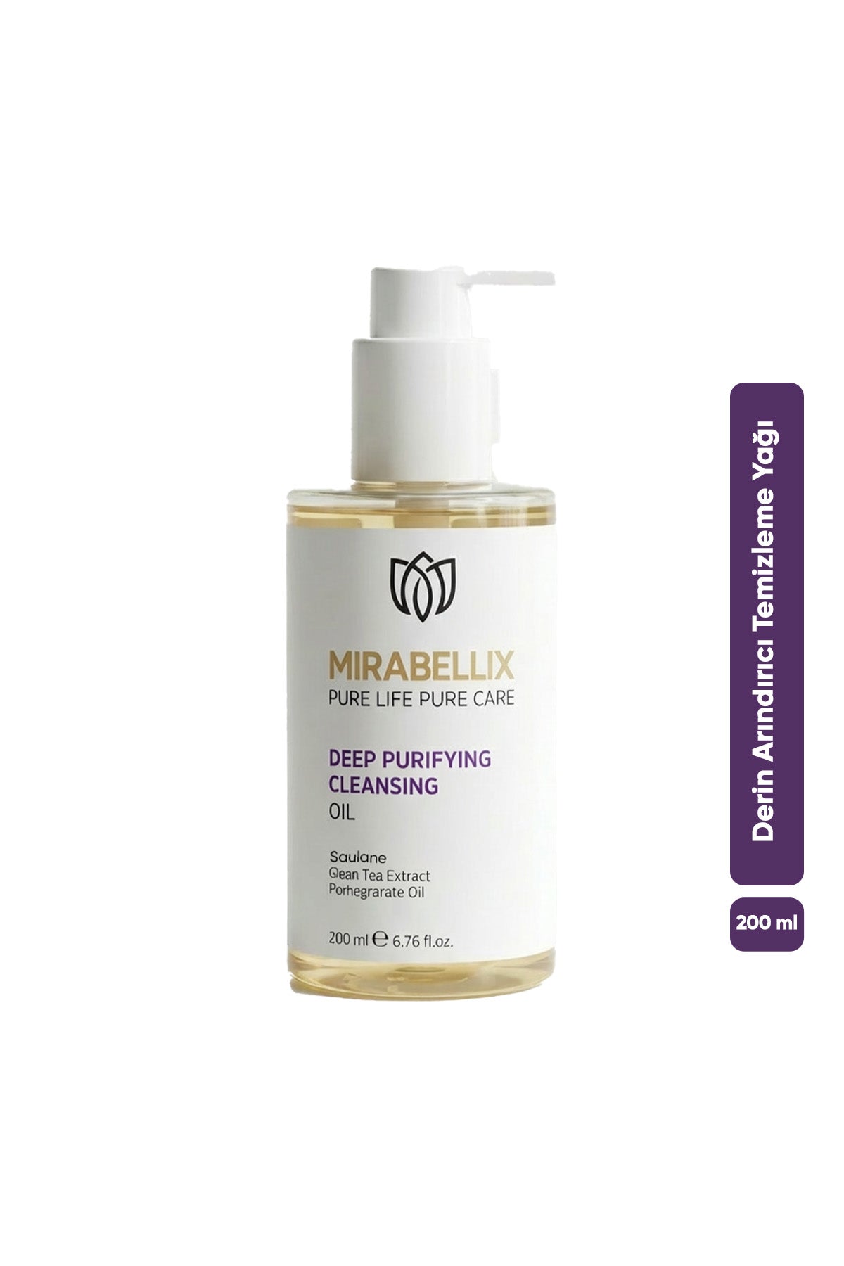 Skualen ve Bitkisel Yağ İçerikli Yağ Bazlı Temizleyici - Yüz Ve Vücut İçin Temizleme Yağı 200 Ml