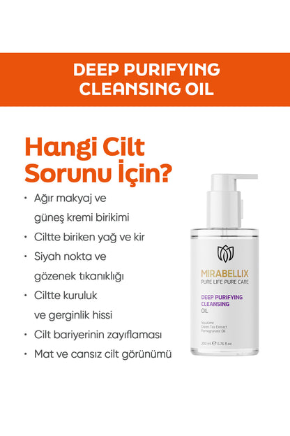 Skualen ve Bitkisel Yağ İçerikli Yağ Bazlı Temizleyici - Yüz Ve Vücut İçin Temizleme Yağı 200 Ml