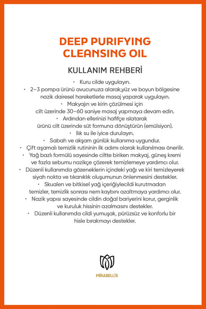Skualen ve Bitkisel Yağ İçerikli Yağ Bazlı Temizleyici - Yüz Ve Vücut İçin Temizleme Yağı 200 Ml
