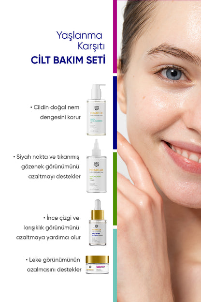 Yaşlanma  Karşıtı Cilt Bakım Seti-4&